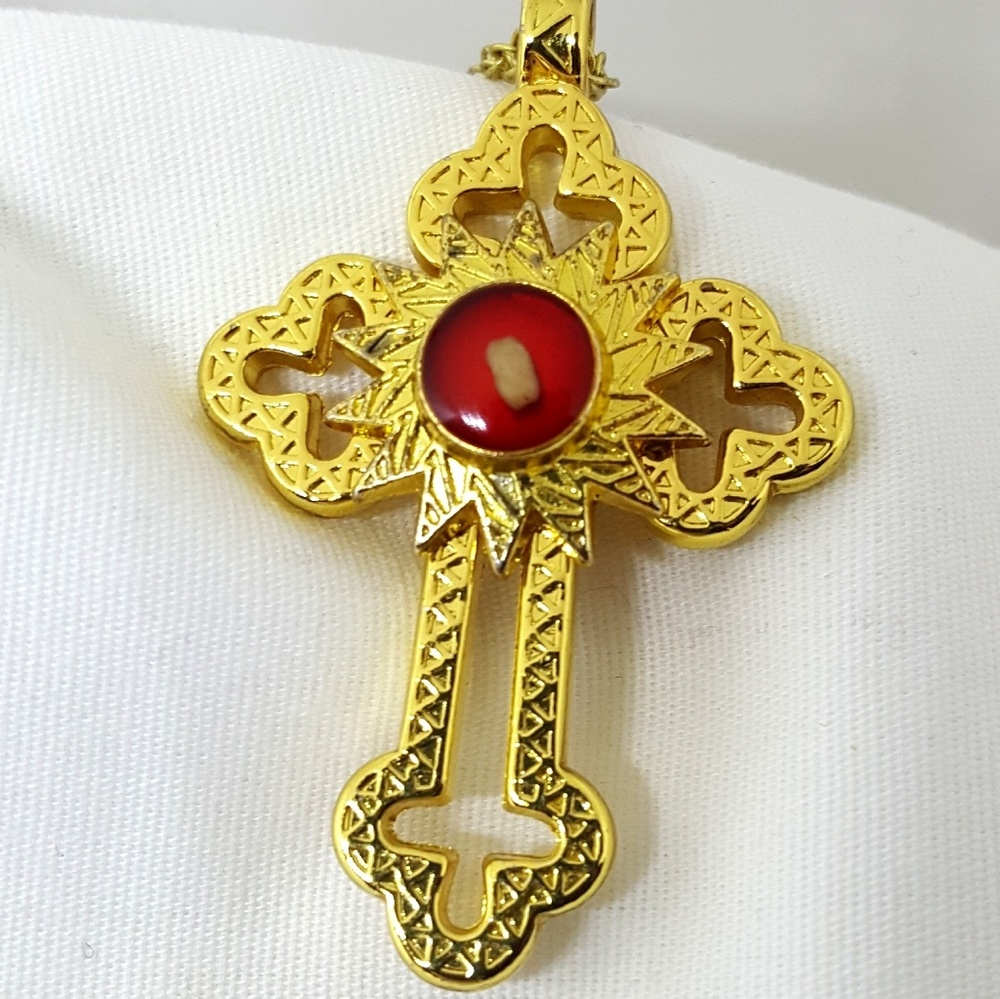 Nativity Stones Holy Cross Necklace